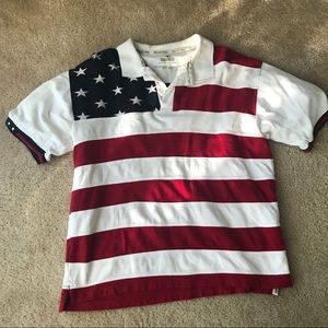 American Flag Polo Shirt